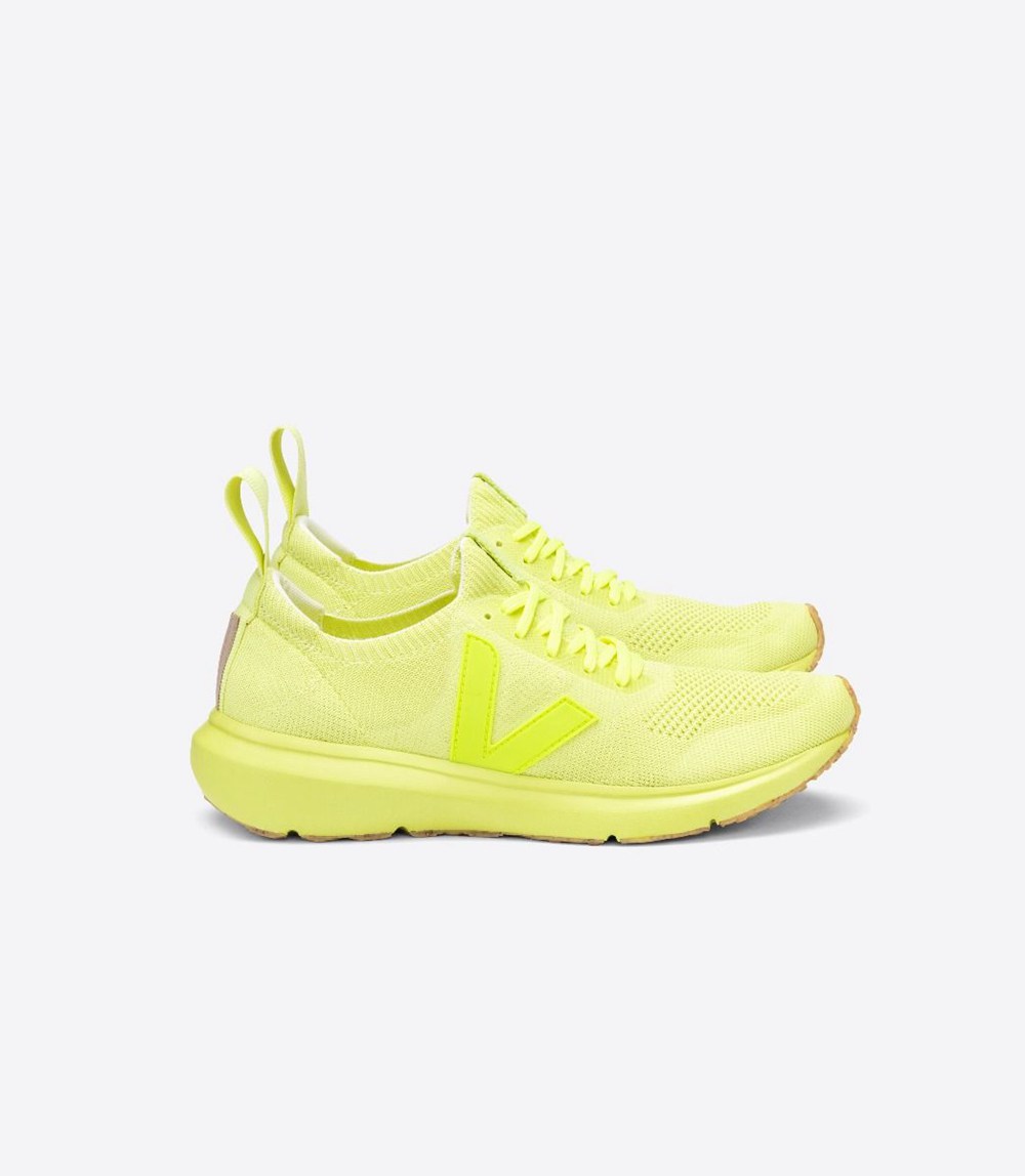 Veja Sneakers Womens - V-knit X Rick Owens - Yellow - 6752BAYSZ